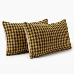 Anatolischer Kelim Lumbar Kissenbezug, 2010er, 2er Set