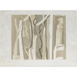 André Beaudin, Black Wood, 1971, Lithographie