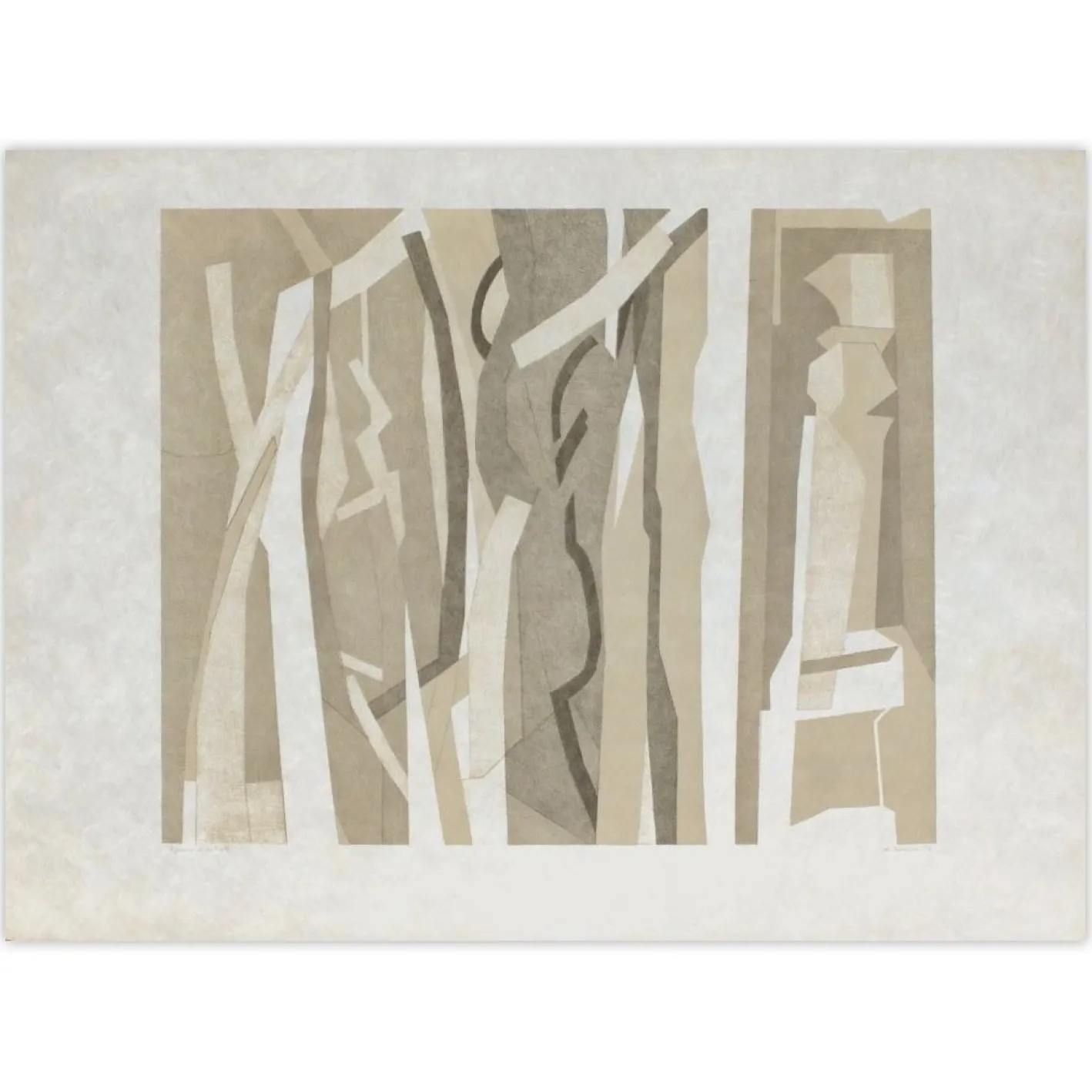 André Beaudin, Black Wood, 1971, Lithographie
