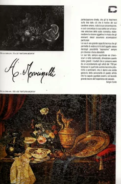 Andrea Marinell, Großes Stillleben mit Früchten, Öl auf Leinwand, 1980er, Gerahmt
