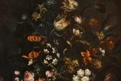 Andrea Scacciati, Blumenstillleben, 1600er, Öl auf Leinwand, Gerahmt