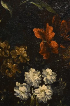 Andrea Scacciati, Blumenstillleben, 1600er, Öl auf Leinwand, Gerahmt