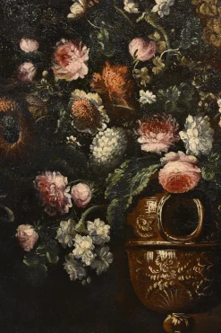 Andrea Scacciati, Blumenstillleben, 1600er, Öl auf Leinwand, Gerahmt