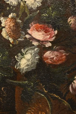 Andrea Scacciati, Blumenstillleben, 1600er, Öl auf Leinwand, Gerahmt