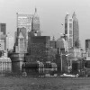 Andres, Blick auf Lower Manhattan von Brooklyn, New York, 1967, Fotodruck