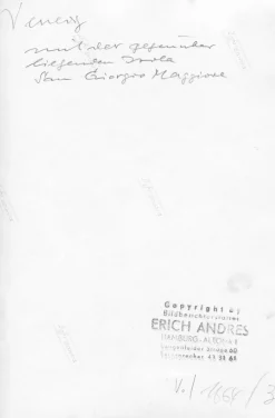 Andres, Venedig: Gondeln mit Menschen, Italien, 1955, Silbergelatineabzug