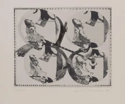 Andre Thomkins, Quadroculiste, Radierung