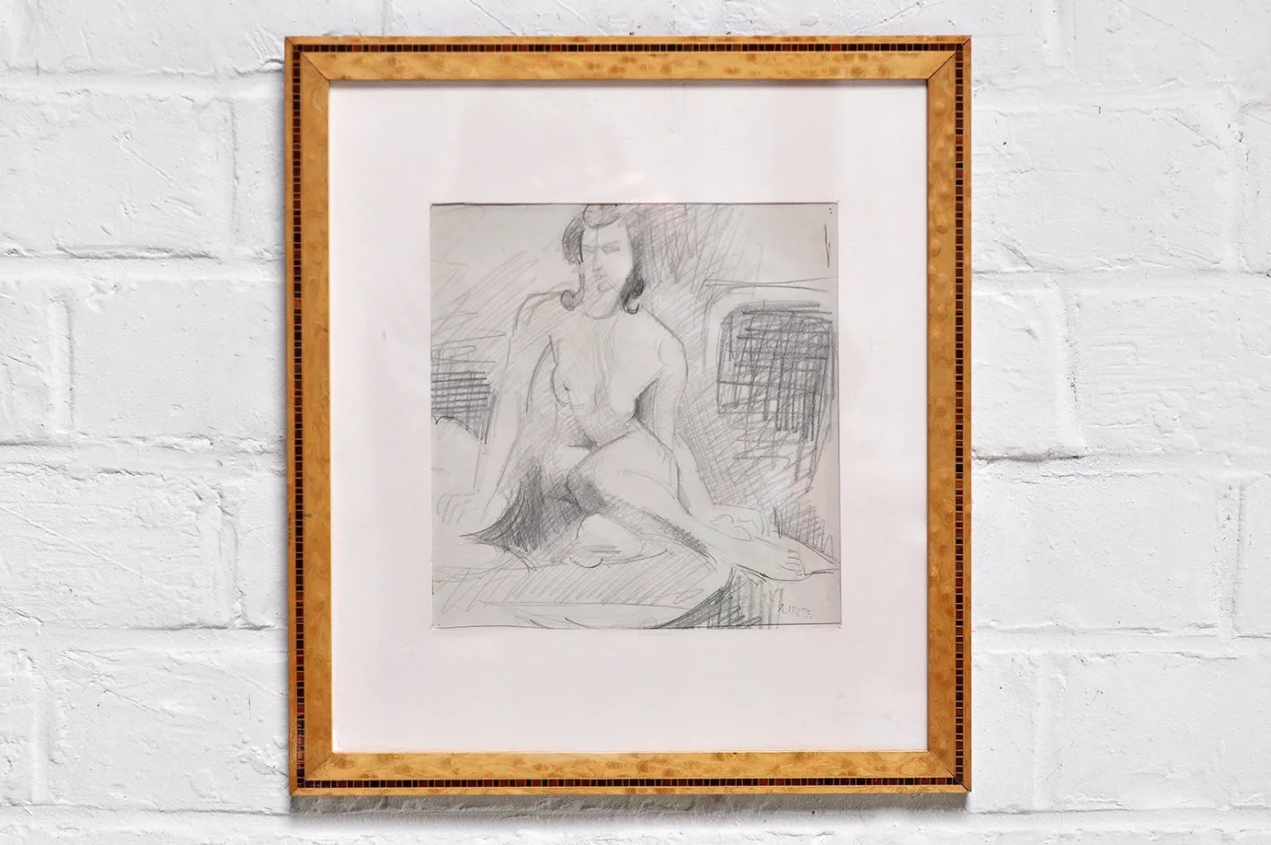André Lhote, Abstrakte Komposition, 1920er, Bleistiftzeichnung, Gerahmt