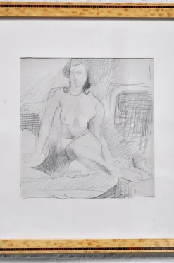 André Lhote, Abstrakte Komposition, 1920er, Bleistiftzeichnung, Gerahmt