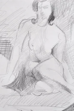 André Lhote, Abstrakte Komposition, 1920er, Bleistiftzeichnung, Gerahmt
