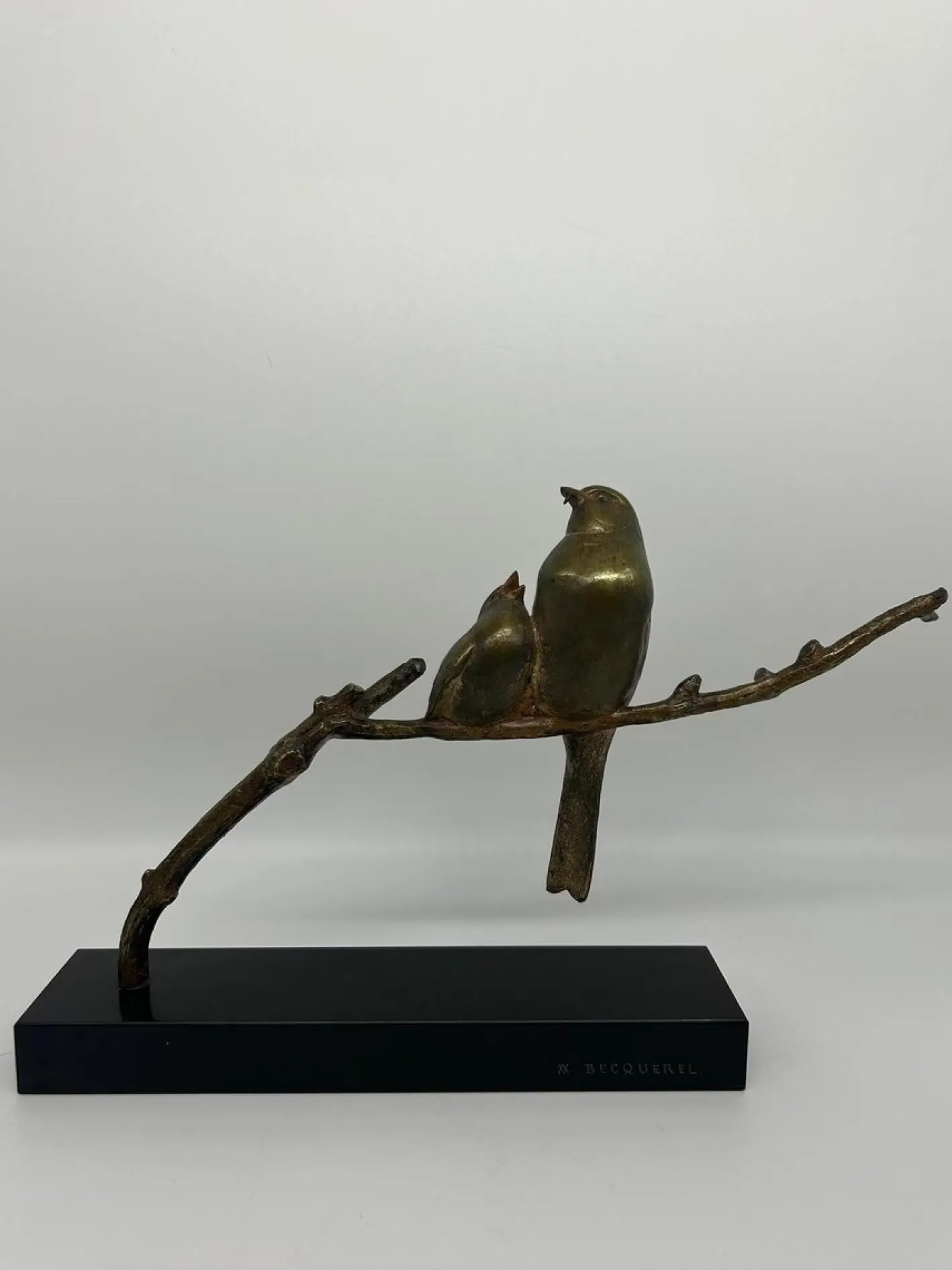 André Vincent Becquerel, Tierskulptur, 1920er-1940er, Bronze auf Marmorsockel