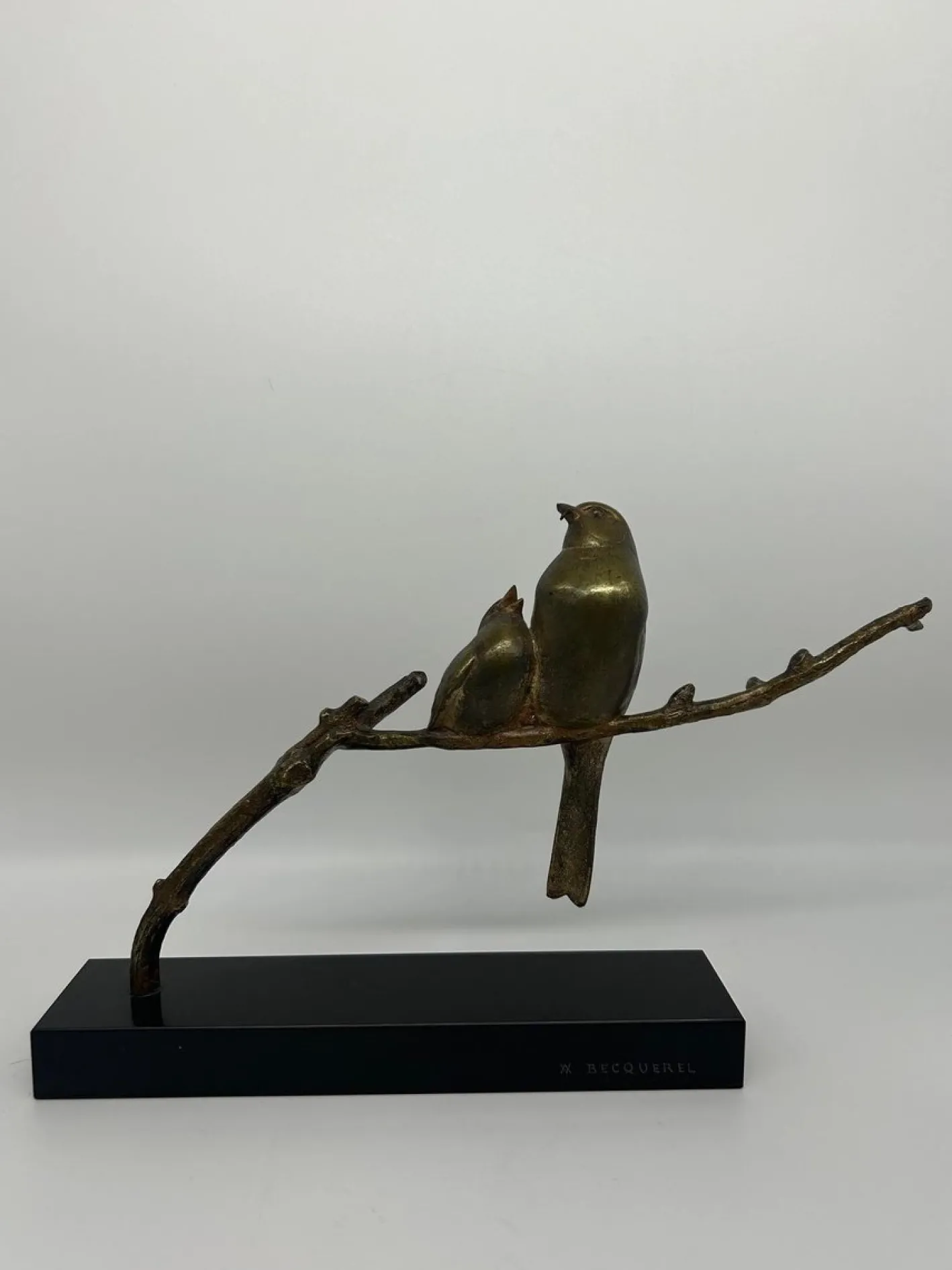 André Vincent Becquerel, Tierskulptur, 1920er-1940er, Bronze auf Marmorsockel