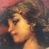 Angelo Granati, Neapolitanische Schule, Country Girl, Italien, 2005, Öl auf Leinwand, Gerahmt