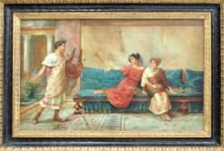Angelo Granati, Pompejanische Szene, Italien, Öl auf Leinwand, Gerahmt