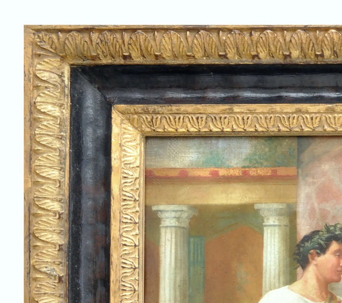 Angelo Granati, Pompejanische Szene, Italien, Öl auf Leinwand, Gerahmt