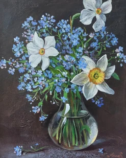 Anna Silabrama, Springtime Harmony, 2024, Acrylbild auf Leinwand