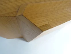 Anthroposophischer Schreibtisch mit Armlehnstuhl Felix Kayser zugeschrieben, 2er Set