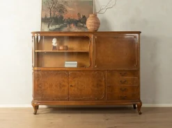 Antike Art Deco Vitrine, 1930er