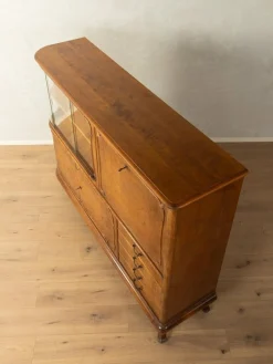Antike Art Deco Vitrine, 1930er