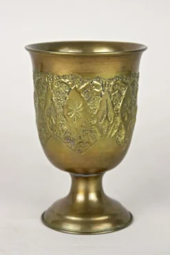 Antike Biedermeier Messing Kelche, 1860, 2er Set