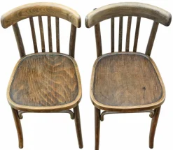 Antike Bistro Esszimmerstühle aus Bugholz von Thonet, Jugoslawien, 1960er, 2er Set