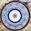 Antike Blue Lily Series Butterdose von Royal Worcester, 1881