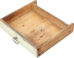 Antike cremefarbene Kommode, 1890er