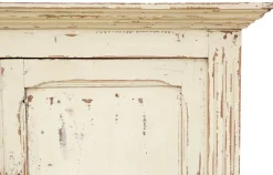 Antike cremefarbene Kommode, 1890er