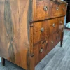 Antike deutsche Biedermeier Kommode aus Nussholz, 19. Jh