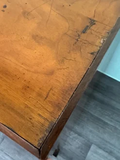 Antike deutsche Biedermeier Kommode aus Nussholz, 19. Jh