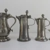 Antike deutsche Krüge aus Zinn, frühes 19. Jh., 4er Set