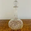 Antike edwardianische Karaffe aus geschliffenem Glas, 1900