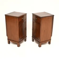 Antike edwardianische Nachttische, 1900, 2er Set