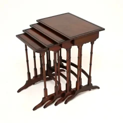 Antike edwardianische Satztische, 1900, 4er Set