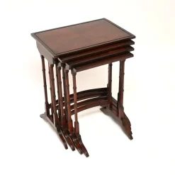 Antike edwardianische Satztische, 1900, 4er Set
