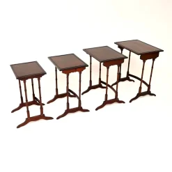 Antike edwardianische Satztische, 1900, 4er Set