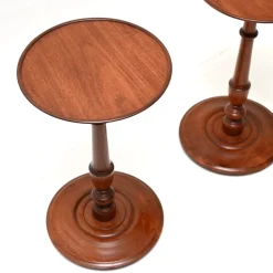 Antike edwardianische Weintische, 1900, 2er Set