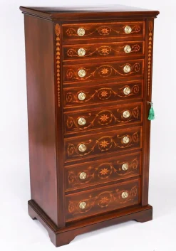 Antike edwardianische Wellington Kommode von J Shoolbred, 1900