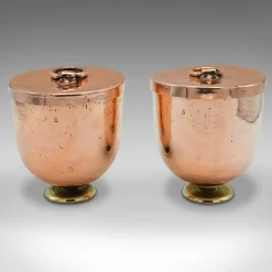 Antike englische Eisformen, 1890er, 2er Set