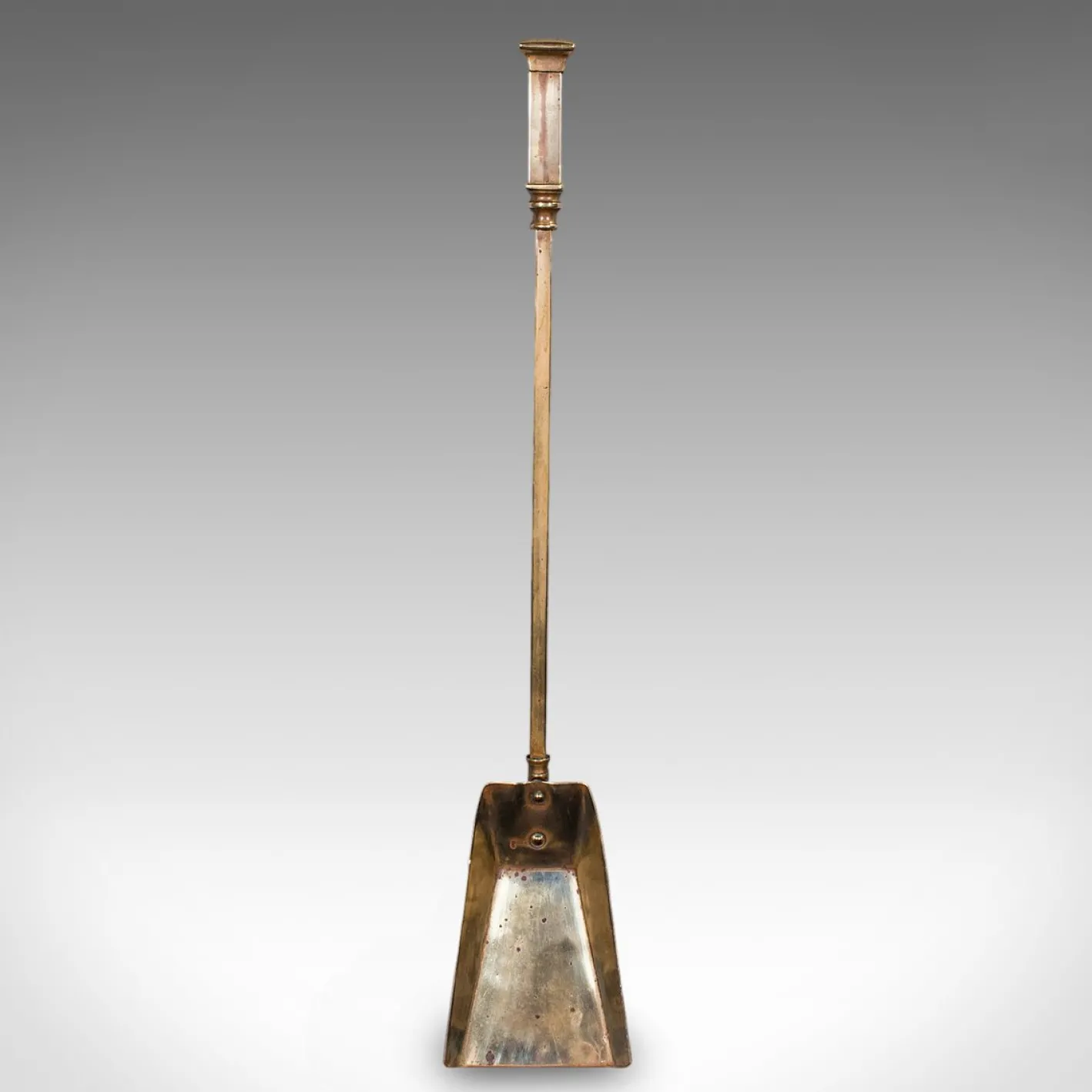 Antike englische Kaminbesteck aus Messing im viktorianischen Stil, 1900er, 3er Set