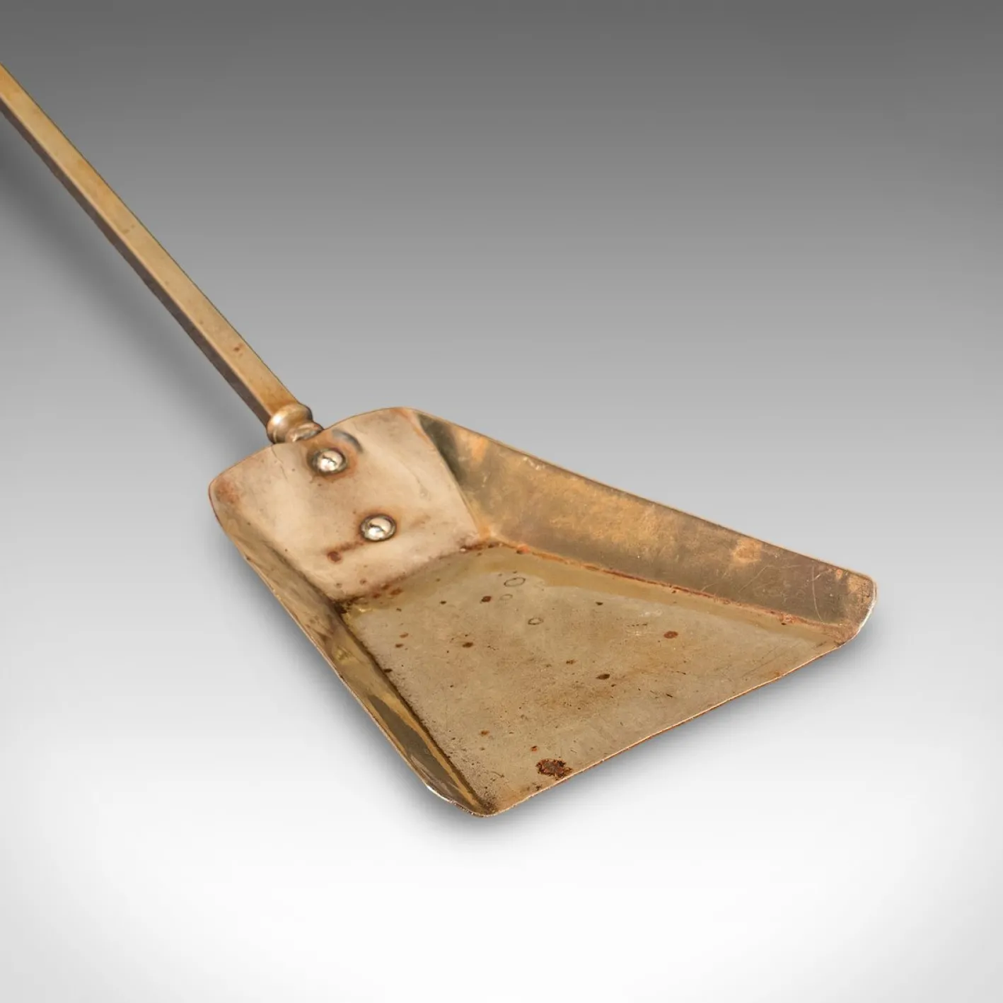 Antike englische Kaminbesteck aus Messing im viktorianischen Stil, 1900er, 3er Set