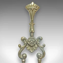 Antike englische Kaminbesteck im viktorianischen Jugendstil, 1900er, 4er Set