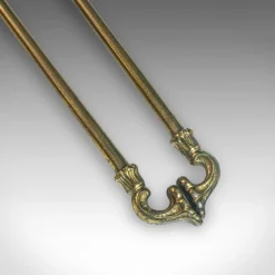 Antike englische Kaminbesteck im viktorianischen Jugendstil, 1900er, 4er Set