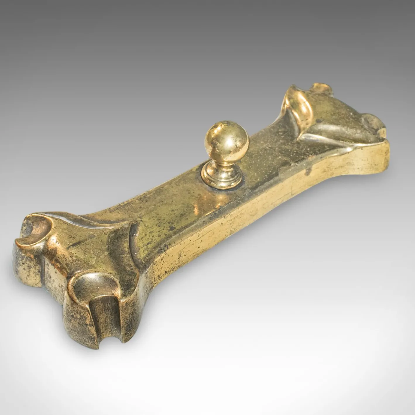 Antike englische Kaminbesteck im viktorianischen Jugendstil, 1900er, 4er Set