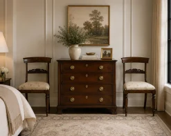 Antike englische Regency Beistellstühle aus Palisander, 1825, 2er Set
