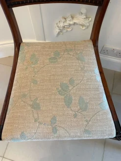 Antike englische Regency Beistellstühle aus Palisander, 1825, 2er Set