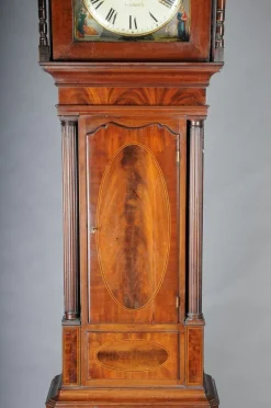 Antike englische Standuhr aus Mahagoni, 18. Jh.