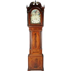 Antike englische Standuhr aus Mahagoni, 18. Jh.