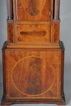 Antike englische Standuhr aus Mahagoni, 18. Jh.
