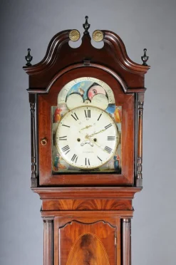 Antike englische Standuhr aus Mahagoni, 18. Jh.